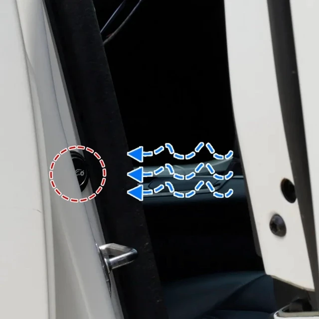 Alt view image 2 of 5 - Universal Car Door Anti-Collision & Noise-Reduction Pads (Set of 4) Shock-Absorbing, Sound-Dampening Adhesive Seals for Door Closure Protection