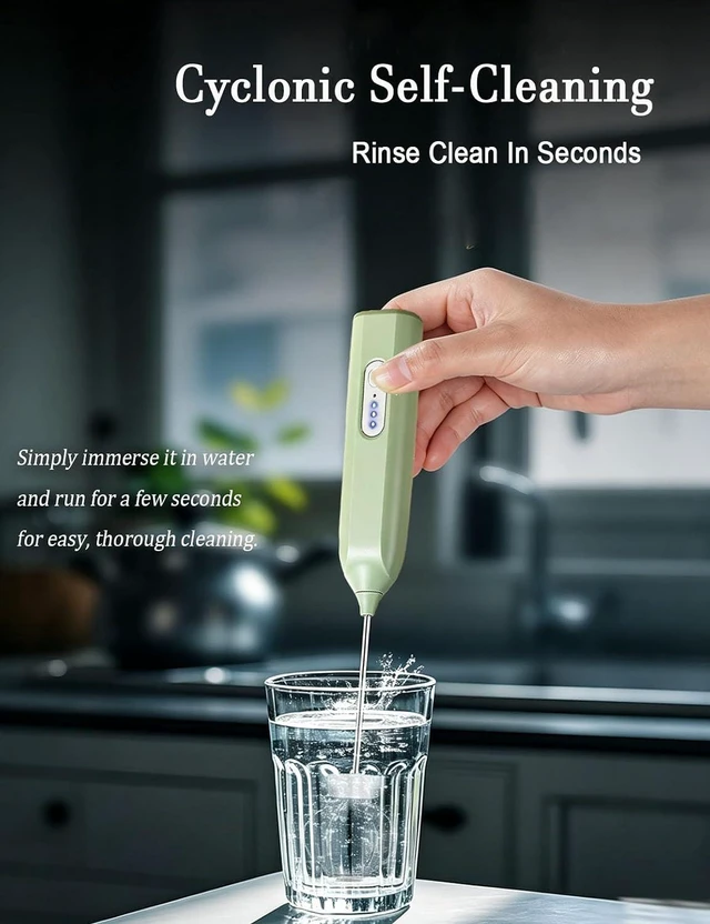 Alt view image 2 of 7 - Electric Matcha Whisk - Milk Frother Handheld for Creamy Lattes