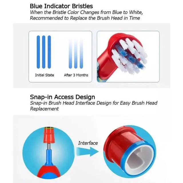 Alt view image 4 of 4 - Oral-B Kids Disney Pixar Cars Replacement Electric Toothbrush Heads, 4 Count, Extra Soft Bristles, Ages 3+