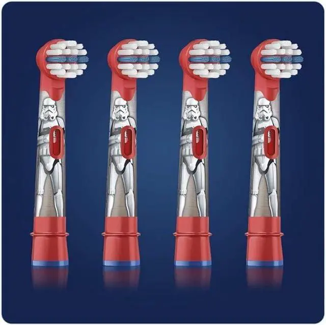 Alt view image 2 of 6 - Oral-B Kids Star Wars Replacement Electric Toothbrush Heads, 4 Count, Extra Soft Bristles, Ages 3+