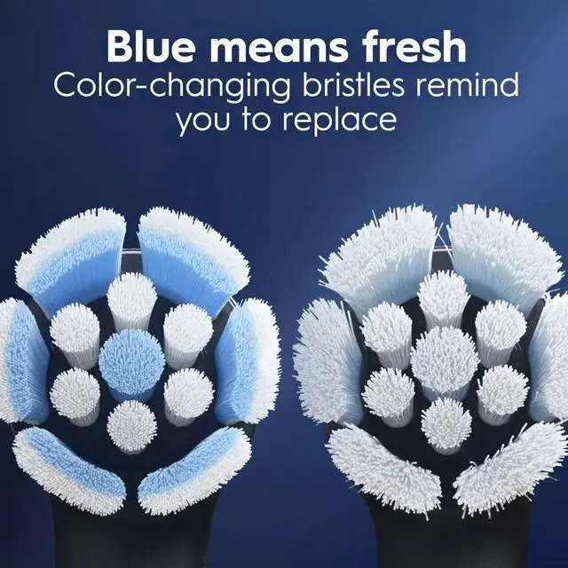 Alt view image 4 of 6 - Oral-B iO Gentle Care Replacement Brush Heads, 4 Count, Black, Ultra-Soft Bristles for Sensitive Gums, Compatible with Oral-B iO Series