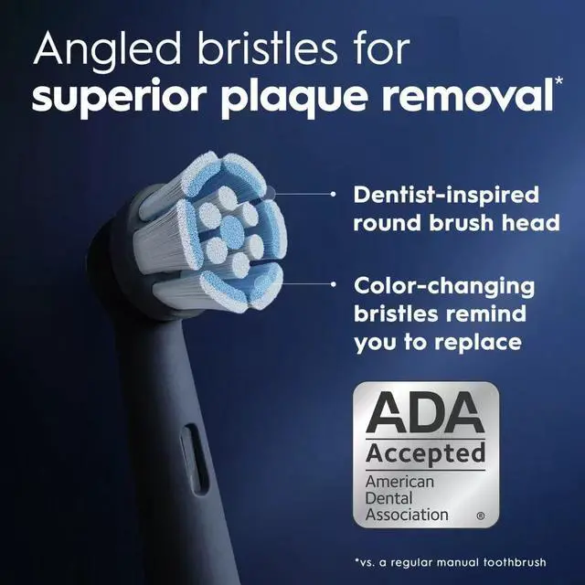Alt view image 5 of 6 - Oral-B iO Gentle Care Replacement Brush Heads, 4 Count, Black, Ultra-Soft Bristles for Sensitive Gums, Compatible with Oral-B iO Series