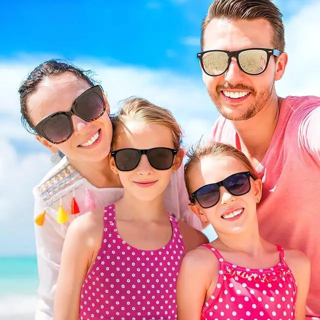 Alt view image 6 of 7 - 100 Pack Neon Kids Sunglasses Party Favors for Birthday Party Summer Beach Pool Party Supplies