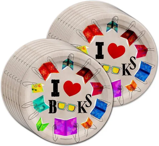 Alt view image 2 of 7 - Birthday Galore Book Club Birthday Themed Party Supplies for Kids and Adults - Ideal Celebration Tableware Set with Plates, Napkins, & Cups Quick Colorful Setup Decoration For All Events - Kit for 16