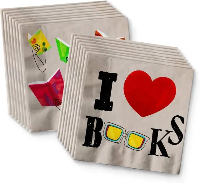 Alt view image 4 of 7 - Birthday Galore Book Club Birthday Themed Party Supplies for Kids and Adults - Ideal Celebration Tableware Set with Plates, Napkins, & Cups Quick Colorful Setup Decoration For All Events - Kit for 16