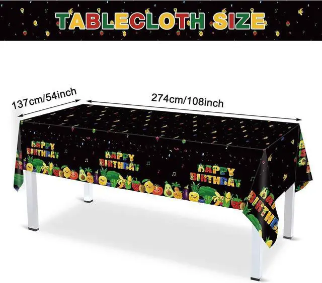 Alt view image 3 of 7 - Zhehao 172 PCS Dancing Fruit Party Decorations Include Fruit Birthday Tableware Set Fruit Theme Banner Summer Fruit Party Tablecloths for Dancing Fruit 1st Birthday Baby Shower Party Supplies Decor