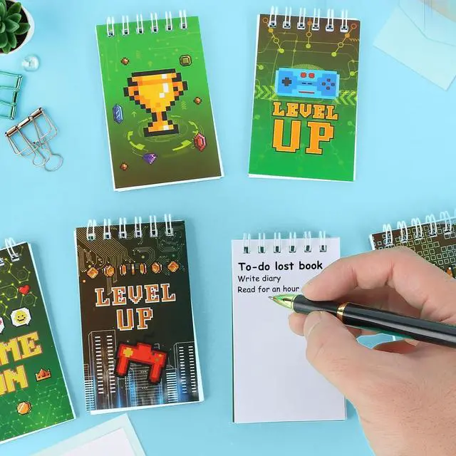 Alt view image 3 of 5 - LiYiQ 122 Pcs Video Game Party Favors With Video Game Sunglasses Slap Bracelets Notebook Stamps Stickers and Gift Bag for Video Game Gamer Birthday Party Supplies
