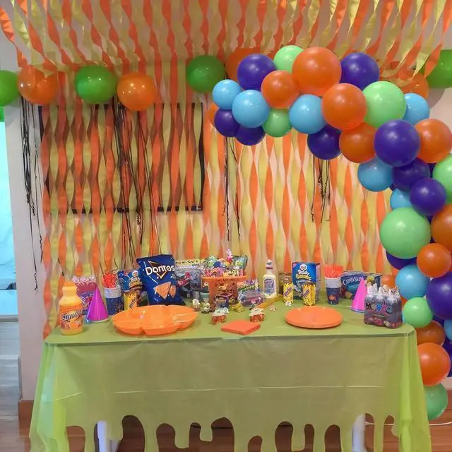 Alt view image 4 of 7 - Cartoon Dog Party Supplies - 145 Pcs Cartoon Dog Theme Balloon Garland Arch Kit, Blue Orange Purple Green Latex Balloon Arch For Kids Adventure Dog Birthday Party Supplies Decorations
