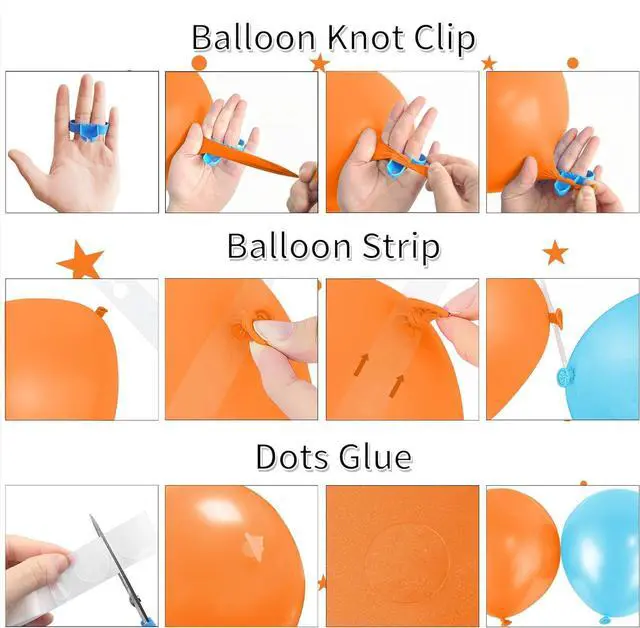 Alt view image 7 of 7 - Cartoon Dog Party Supplies - 145 Pcs Cartoon Dog Theme Balloon Garland Arch Kit, Blue Orange Purple Green Latex Balloon Arch For Kids Adventure Dog Birthday Party Supplies Decorations