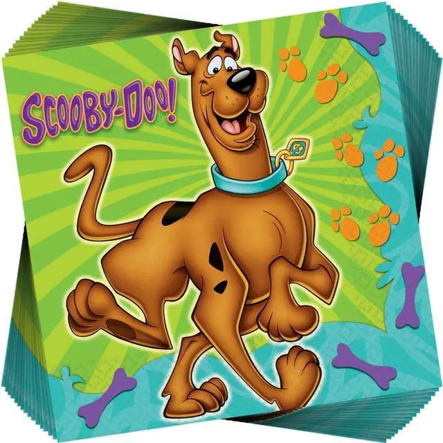 Main image of Scooby-Doo Luncheon Napkins - 6.5" x 6.5" (16 Count), Premium Paper Napkins & Multicolor Design - Perfect For Themed Parties & Events