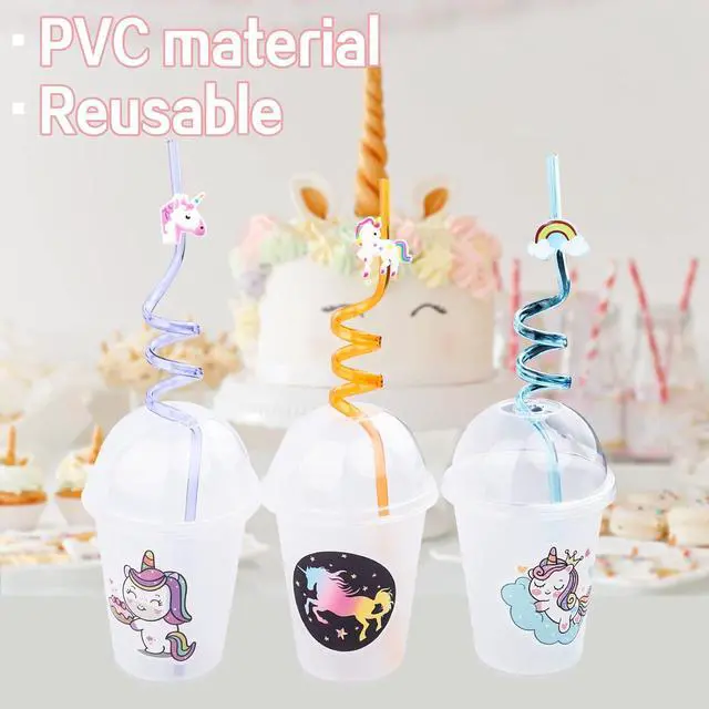 Alt view image 6 of 7 - 220Pcs Unicorn party favors for kids, Unicorns Theme Birthday party decoration with bracelet Tattoos for goodies bag Fillers Carnival Prizes, Pinata Filler