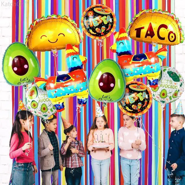Alt view image 4 of 4 - KatchOn, Cinco de Mayo Balloons - 10 Pcs | Fiesta Balloons, Fiesta Party Decorations, Cinco De Mayo Decorations | Mexican balloons, Mexican Party decorations | Taco, Llama balloon | Avocado Balloon
