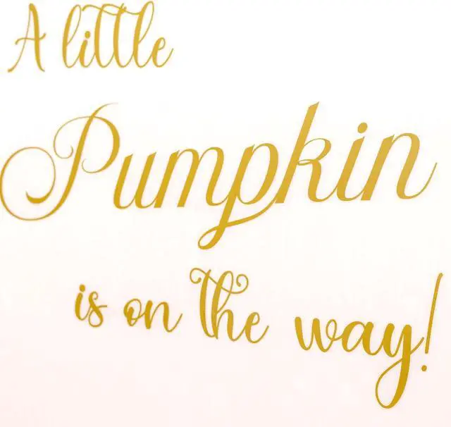 Alt view image 6 of 6 - Gostman A Little Pumpkin is On The Way Balloon Arch Decal - Halloween Baby Shower Decorations,Thanksgiving Day Party Decor,Pumpkin Themed Party Supplies