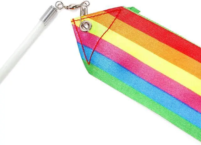 Alt view image 4 of 7 - Jucoan 30 Pack Dance Ribbons for Kid, 6.6 Ft Rhythmic Gymnastics Dancing Wands, Rainbow Kid Birthday Party Favor Supplies, Gymnastics Easter Goodie Bag Baskets Stuffers for Girls