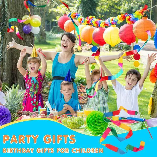 Alt view image 5 of 7 - soi-meme 20 Pack Ribbon Dancing Wands Party Favors for Kids, Rainbow Birthday Decorations, Princess Party Supplies, Girls Party Games, Gymnastics Goody Bag Stuffers
