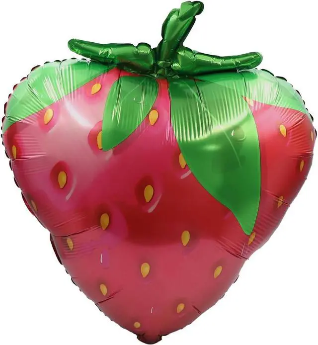 Alt view image 4 of 7 - 127pcs Strawberry Balloon Garland Arch Kit-Red and Pastel Orange Balloons with 18inch Size Strawberry Foil Balloons for Sweet One Girl Baby Shower Berry First Themed Birthday Party Decorations