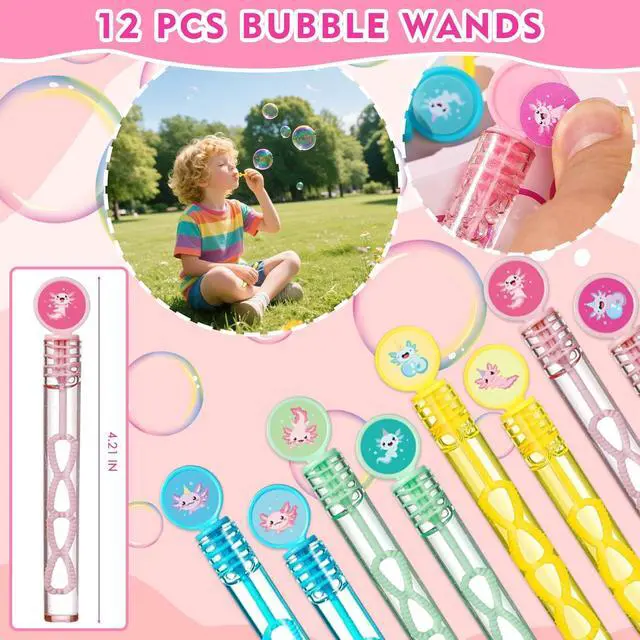 Alt view image 4 of 6 - Vanblue Axolotl Party Favors Themed Birthday Party Decoration Goodie Bags Stuffers Pink Axolotl Birthday Supplies Gift for Kids Treat Gift Bags Stuffers Pinata Filler Classroom Rewards