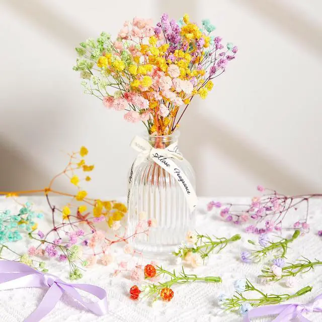 Alt view image 3 of 6 - 30 Pcs Baby's Breath Cake Topper Decorations Artificial Wildflower Cake Decorations Floral Cakes Toppers for Wedding Baby Shower Birthday Party Supplies