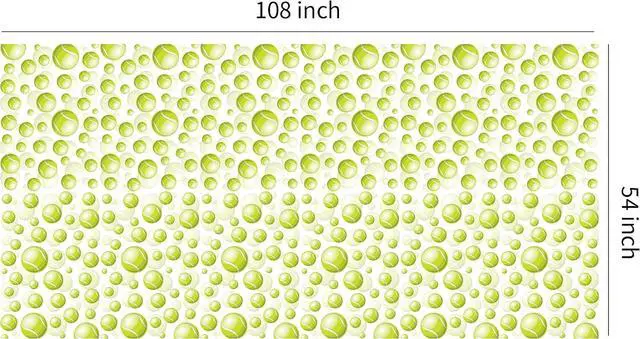 Alt view image 7 of 7 - Tennis Party Tablecloth Decorations for Birthday Baby Shower - Disposable Sports Ball Tennis Birthday Party Supplies Table Cover - 3 Pack (54in x 108in)