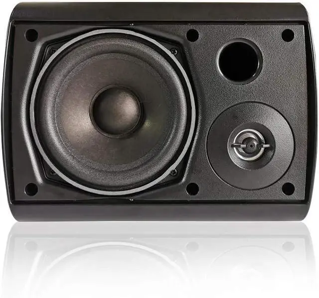 Alt view image 6 of 7 - Herdio 5.25 Inch Indoor Outdoor Bluetooth Speakers Patio Waterproof Wired Wall Mount System 300 Watts (Black)