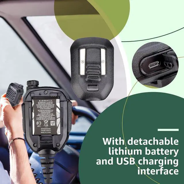 Alt view image 3 of 7 - Retevis HK008 Shoulder Speaker Mic, Volume Adjustable Walkie Talkie Mic Compatible RT68 RT85 RT81 RT86 RT19 H-777S RB26 RB28 RB29 RB89 RA89 Baofeng UV-5R BF-F8hp 5RM Walkie Talkie(1 Pack)