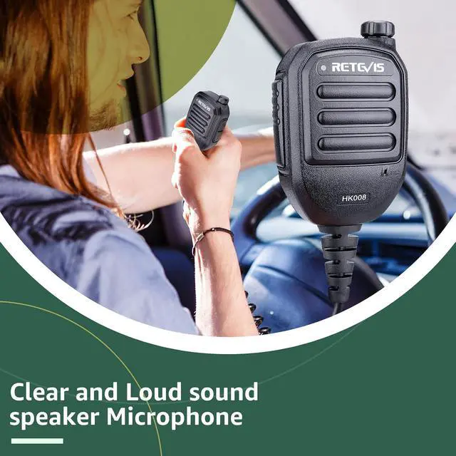 Alt view image 7 of 7 - Retevis HK008 Shoulder Speaker Mic, Volume Adjustable Walkie Talkie Mic Compatible RT68 RT85 RT81 RT86 RT19 H-777S RB26 RB28 RB29 RB89 RA89 Baofeng UV-5R BF-F8hp 5RM Walkie Talkie(1 Pack)