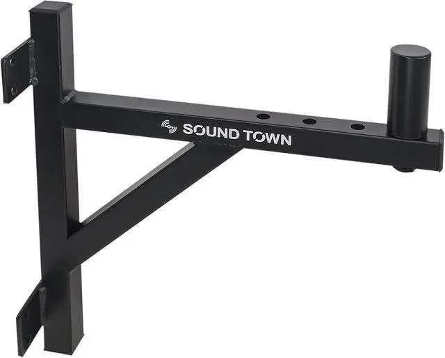 Alt view image 2 of 4 - Sound Town 2-Pack Wall Mount Speaker Brackets, Fits 35mm Speaker Mounts (STWSD-F15A-PAIR)