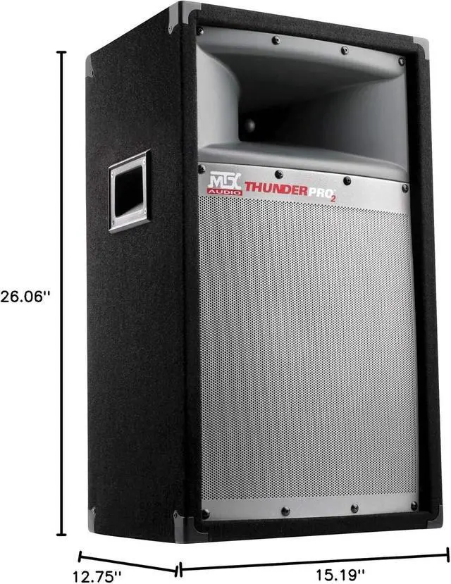 Alt view image 6 of 6 - MTX TP1200 Audio ThunderPro II 2-Way Professional Loudspeaker