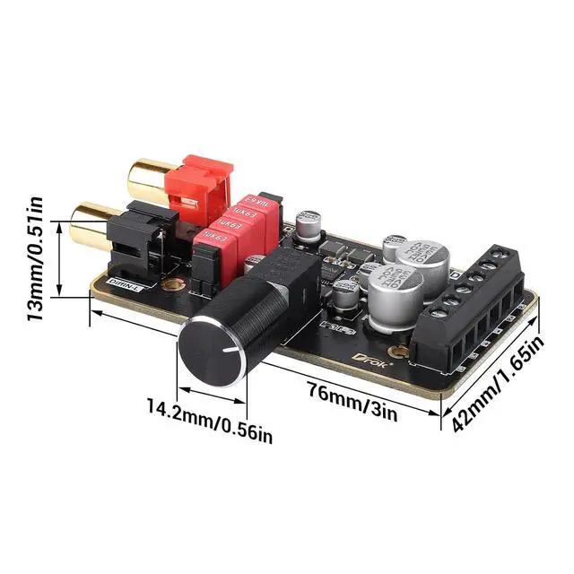 Alt view image 4 of 7 - DROK 12V Amplifier Board, 15W+15W 2.0 Dual Channel Audio Amplifier Board PAM8620 DC 8-26V 24V Digital Stereo Amp Module Class D Mini Power Amplify Circuit for Sound System Speaker DIY