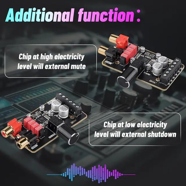Alt view image 7 of 7 - DROK 12V Amplifier Board, 15W+15W 2.0 Dual Channel Audio Amplifier Board PAM8620 DC 8-26V 24V Digital Stereo Amp Module Class D Mini Power Amplify Circuit for Sound System Speaker DIY