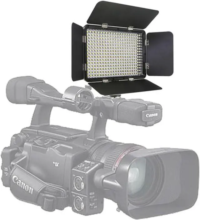 Alt view image 4 of 7 - Vidpro LED-330X Photo and Video Light Kit - On Camera Panel LED Light - Adjustable and Dimmable 3200K-5600K Variable Color Light Fits Cameras w/Hot Shoe Includes Rechargeable Battery Diffuser