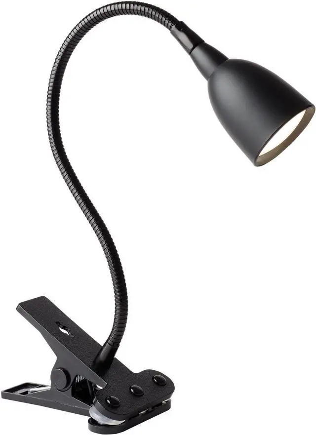 Main image of Newhouse Lighting NHCLP-OL-BK Olivia Dimmable and Color Temperature Changing Clamp Light Desk Lamp Black
