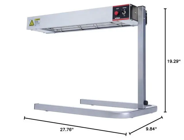 Alt view image 6 of 6 - Winco Food Heat Lamp Strip Heater with Adjustable Stand, 500W, 24" (With Stand)