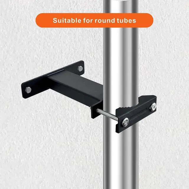Alt view image 3 of 6 - Patio Umbrella Holder Stand, Heavy-Duty Umbrella Clamp,Outdoor Umbrella Base Umbrella Clamp Mount Bracket for Deck Balcony Bench Courtyard Outdoor Railing Antenna Mast Clamp (Fit MAX OD 2 inch)