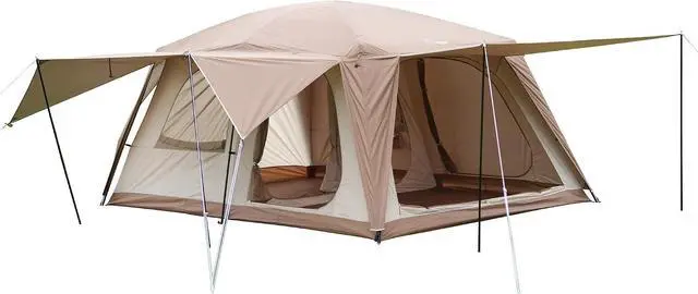 Main image of Vidalido 8-10 Person Camping Tent with 3 Door 2 Room Large Family Cabin Tents, Double Layer Waterproof Portable Glamping Tent, Big Tents for Outdoor Picnic Camping Hiking and Family Gathering