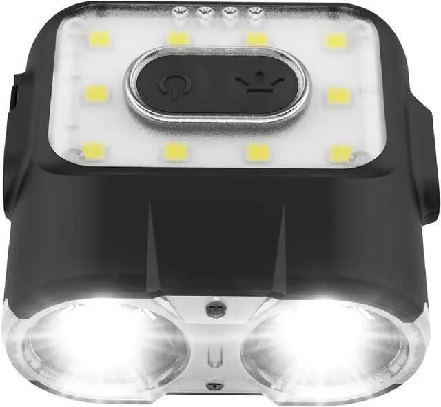 Main image of Claymore Capon 120H (Black) - LED Rechargeable Clip-On Cap Headlamp, Lightweight Hat Light for Camping, Running, Hiking, Emergency & Industrial Use, Waterproof, USB-C, Up to 45 Hours of Battery Life.