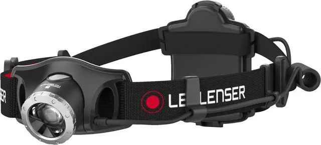 Main image of Ledlenser H7R2 Headlamp Flashlight - Black, 300 Lumens, 160 m Beam Distance, 165 g, 880022 - Advanced Focus System & Rapid Focus - Ultralight Head Lamp - Rear Safety Light, Camping Headlamps