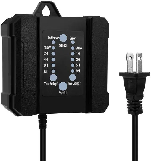 Main image of SMY Lighting 100W Outdoor Low Voltage Transformer with Timer and Photocell Sensor,120V AC to 12V DC Weatherproof for LED Landscape Lighting,Deck Lights,Spotlight, Pathway Light,ETL Listed