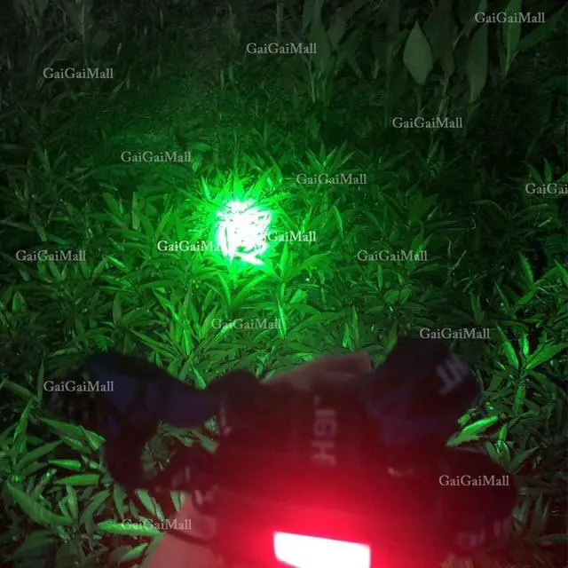 Alt view image 7 of 7 - Green LED Headlamp Waterproof Head Torch Light with Zoomable and 3 Mode Best for Hunting, Outdoor Activities, Climbing, Astronomy