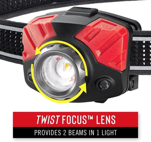 Alt view image 5 of 7 - Coast® FL75R Rechargeable 1000 Lumen Dual Color Twist Focus LED Headlamp, Black