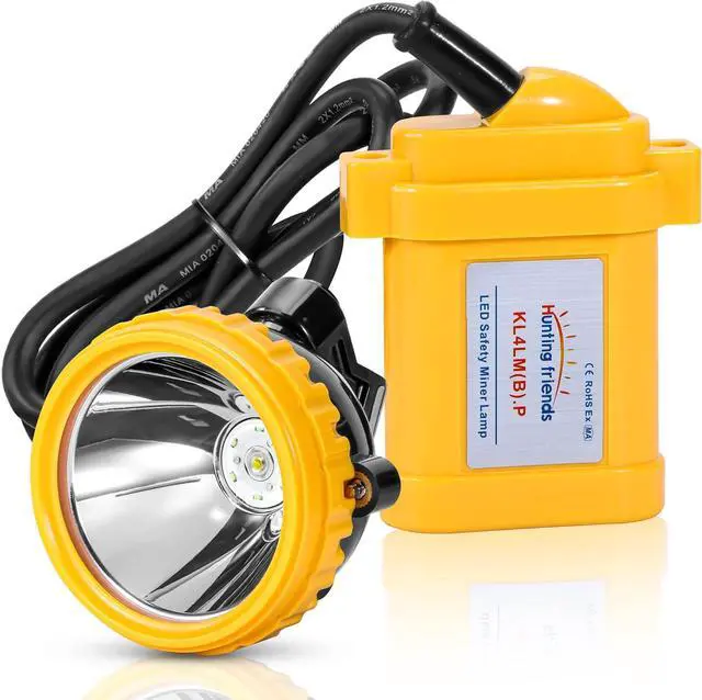 Main image of Super Bright LED Mining Headlamp Rechargeable Waterproof Hard Hat Cap Light, Explosion-Proof Underground Miner Lamp for Tunnel, Coal Mine, Construction Work