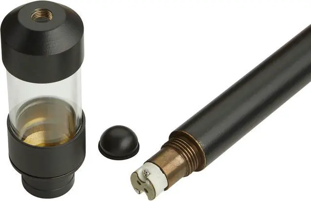 Alt view image 3 of 6 - VOLT Flat Hat 12V Black Brass Path Light (7" Shade, 24" Tall) for Low Voltage Landscape Lighting on Outdoor Pathway, Walkway, Garden, Driveway or Patio