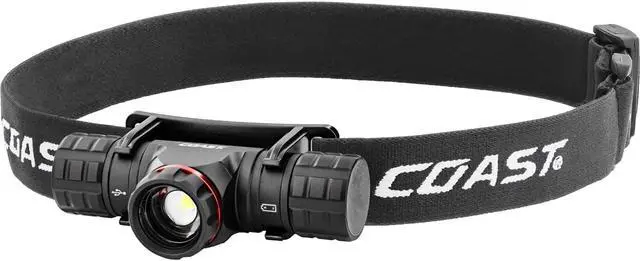 Main image of Coast XPH25R 410 Lumen USB Rechargeable-Dual Power LED Headlamp with Pure Beam Twist Focus and Magnetic Base
