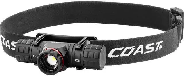 Alt view image 2 of 3 - Coast XPH25R 410 Lumen USB Rechargeable-Dual Power LED Headlamp with Pure Beam Twist Focus and Magnetic Base