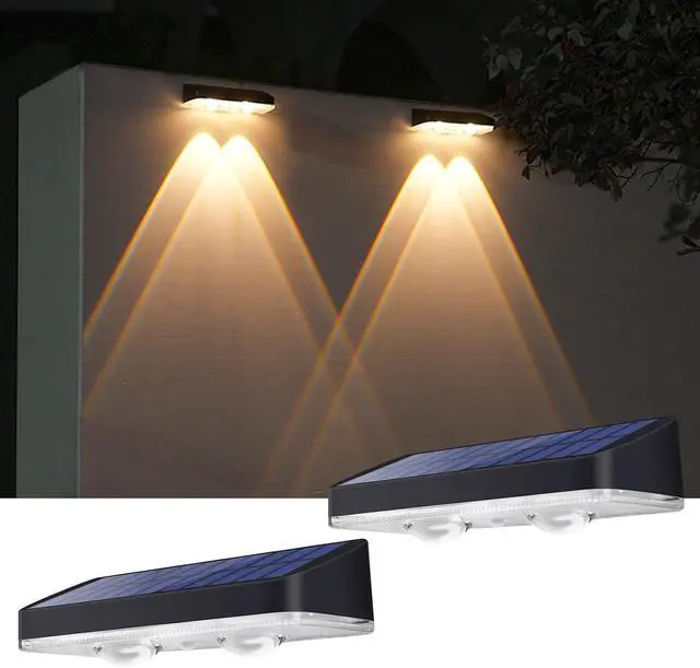 Main image of Solar Lights Outdoor Waterproof 3000K/4000K/6000K 3 Modes Solar Powered Dusk to Dawn Lighting for Mailbox, House Number, Address, Sign(2 Pack)