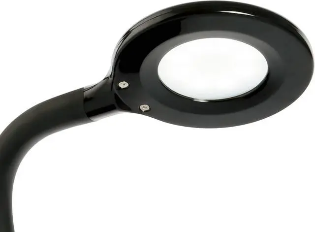Alt view image 5 of 7 - OttLite D59PNB-FFP Soft Touch Flex Led Lamp, Desk Lamp, Space Saving Design, Flexible Adjustment, Dimmable, 10.5" x 5.25" x 11", Black