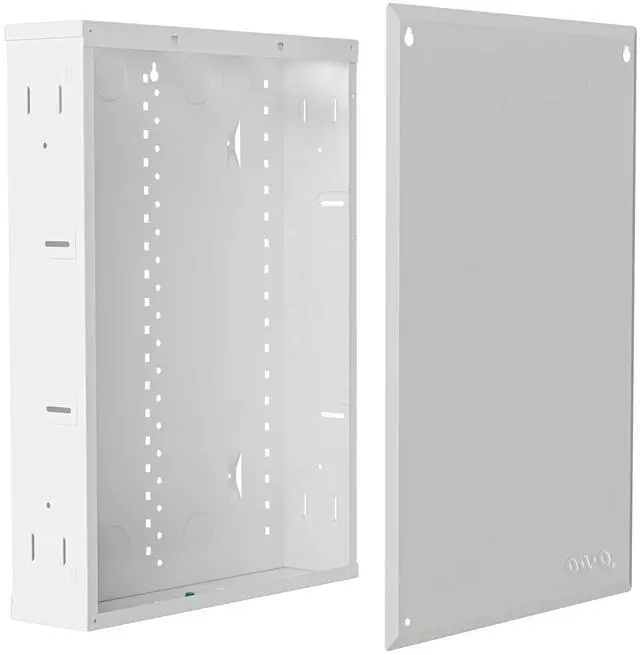 Main image of Legrand On-Q 20-Inch Structured Wiring Enclosure with Screw-On Cover, Durable Steel, Cable Management, Recessed or Surface Mount, Compatible with On-Q Accessories, Glossy White