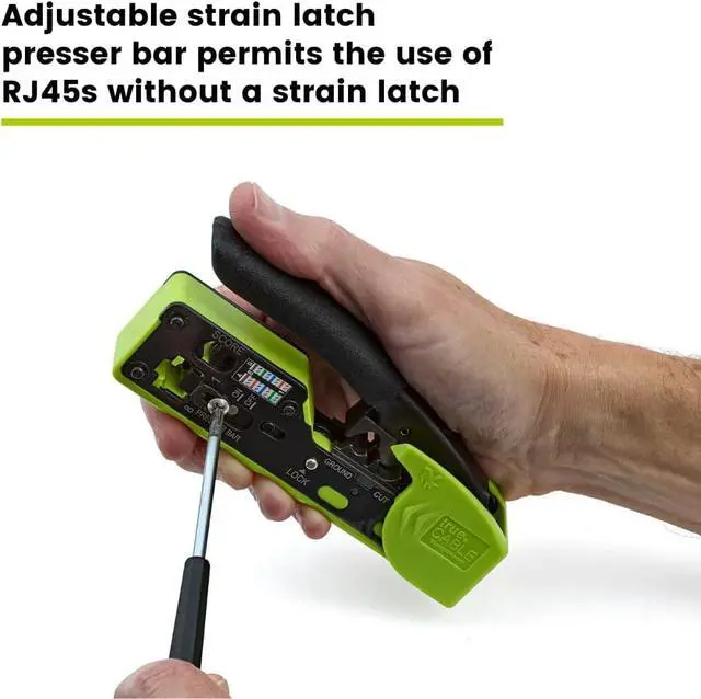 Alt view image 4 of 7 - trueCABLE Crimp Tool for Pass Through RJ45 All-in-One Ethernet Tool: Crimp, Cut, Score - Works with Cat5e, Cat6, Cat6A Shielded and Unshielded Connectors