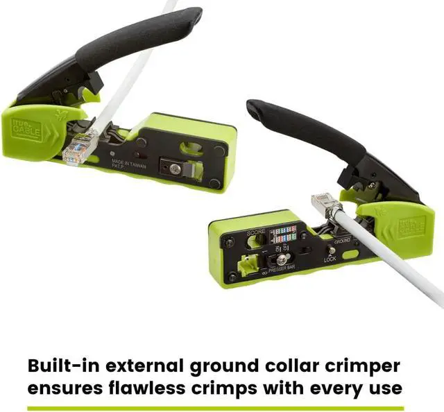 Alt view image 7 of 7 - trueCABLE Crimp Tool for Pass Through RJ45 All-in-One Ethernet Tool: Crimp, Cut, Score - Works with Cat5e, Cat6, Cat6A Shielded and Unshielded Connectors