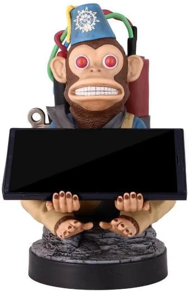 Alt view image 2 of 6 - Exquisite Gaming: Call of Duty: Monkeybomb - Original Mobile Phone & Gaming Controller Holder, Device Stand, Cable Guys, Licensed Figure